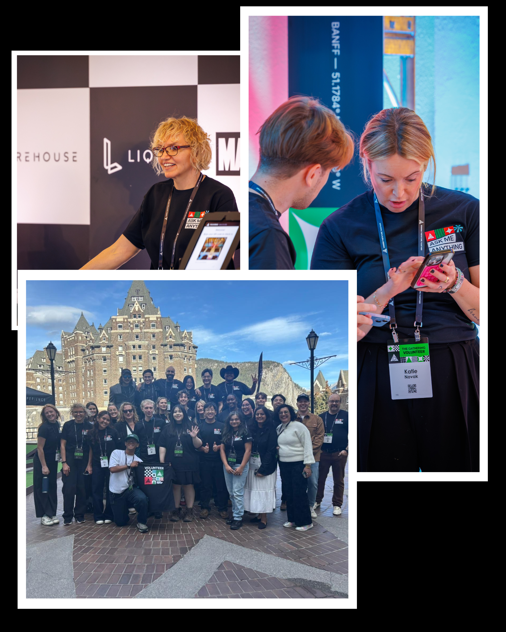 Pink Color 3 Photo Collage Threads Post